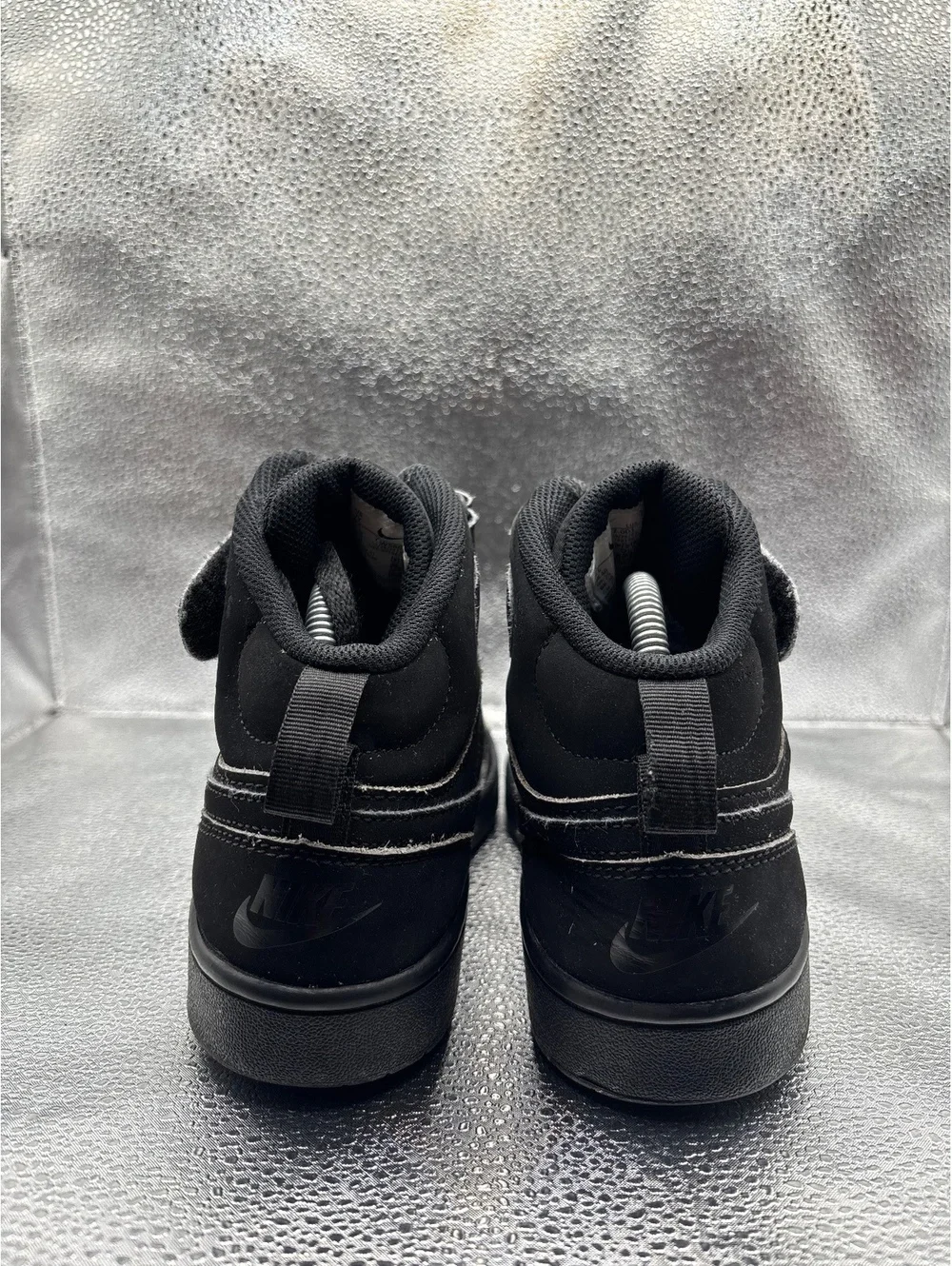 Nike court borough mid 2 triple black